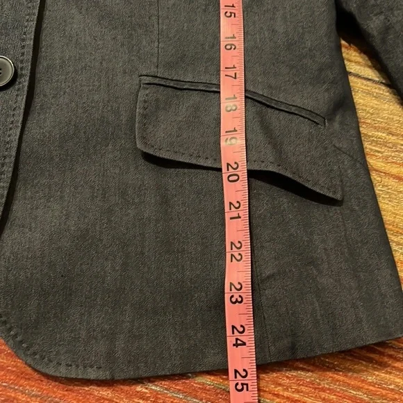 Talbots Stretch Dark Chambray Blazer - Picture 5 of 11